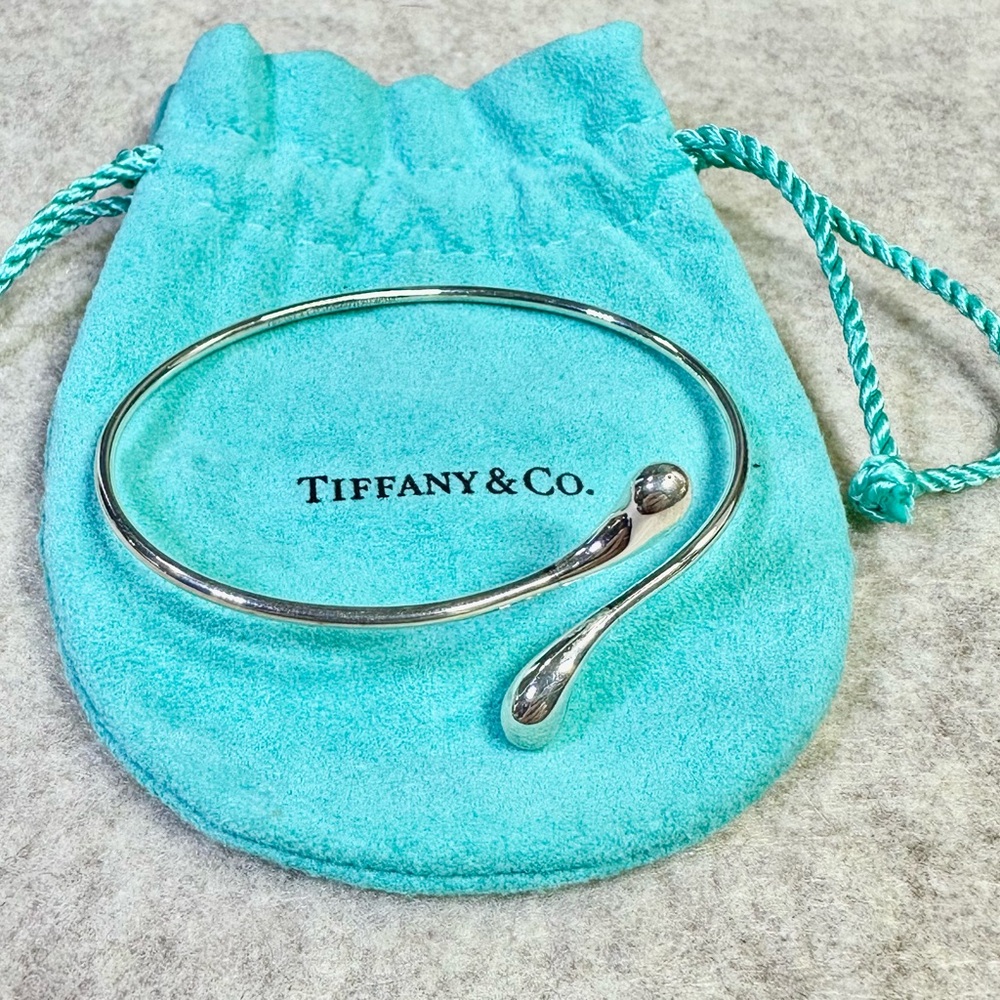 Tiffany & Co. 925 Silver Elsa Peretti Bangle Bracelet 7.25” Lot 11L